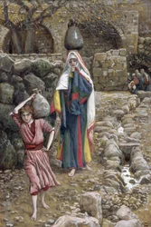 Gesù e Sua Madre alla Fontana, illustrazione per La Vita di Cristo, c.1886-94