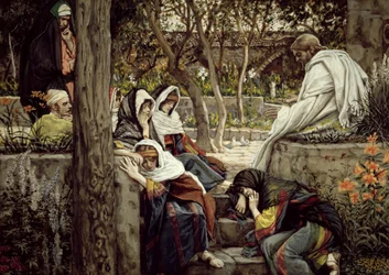 Gesù a Betania, illustrazione per La Vita di Cristo, c.1886-96