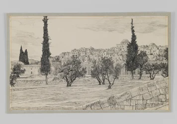Luogo del Cortile dei Gentili, Haram, illustrazione da La vita di Nostro Signore Gesù Cristo