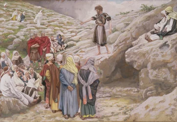 San Giovanni Battista e i Farisei, illustrazione per La vita di Cristo, c.1886-96