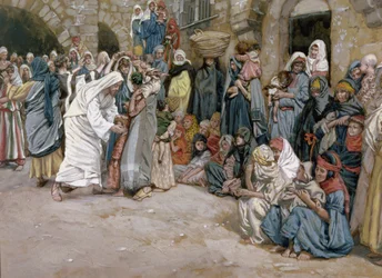 Lasciate che i bambini vengano a me, illustrazione per La vita di Cristo, c.1886-96
