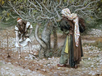 Il fico sterile, illustrazione per La vita di Cristo, c.1886-94