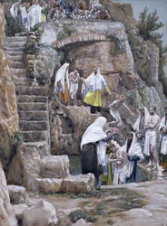 I discepoli di Gesù battezzano (illustrazione per La vita di Cristo)