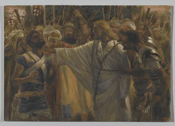 La guarigione di Malco, illustrazione da La vita di Nostro Signore Gesù Cristo, 1886-94