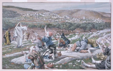 La guarigione dei lebbrosi, illustrazione per La vita di Cristo, c.1886-94