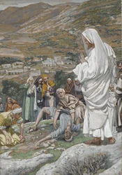 Il ragazzo posseduto ai piedi del Monte Tabor, illustrazione da La vita di Nostro Signore Gesù Cristo, 1886-96