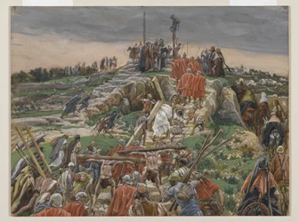 La processione verso il Calvario, illustrazione da La vita di Nostro Signore Gesù Cristo, 1886-94