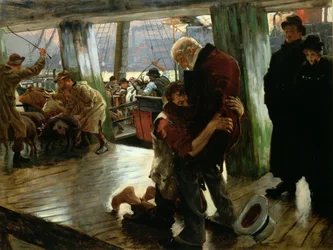 Il figliol prodigo nella vita moderna: Il ritorno, c.1882 (schizzo preparatorio)
