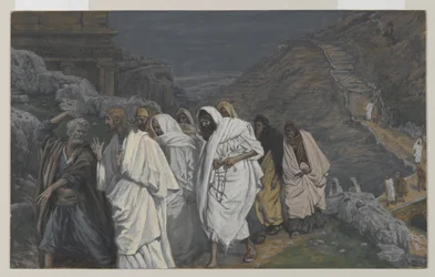 Le proteste di San Pietro, illustrazione da La vita di Nostro Signore Gesù Cristo, 1886-94
