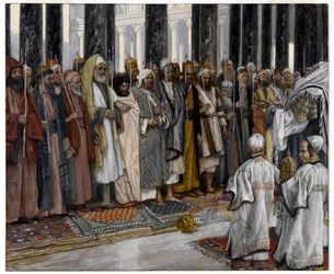 La prova dei pretendenti della Santa Vergine, illustrazione per La vita di Cristo