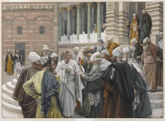 Il tributo, illustrazione da La vita di Nostro Signore Gesù Cristo, 1886-94