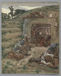 La guardia sulla tomba, illustrazione da La vita di Nostro Signore Gesù Cristo, 1886-94