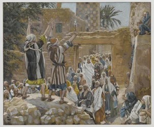 Due ciechi a Gerico, illustrazione da La vita di Nostro Signore Gesù Cristo, 1886-96