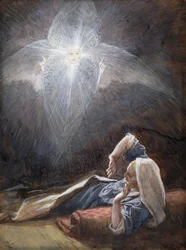Visione di San Giuseppe, illustrazione per La vita di Cristo, c.1886-94