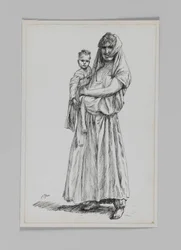 Donna di Geba, Samaria, illustrazione da La vita di Nostro Signore Gesù Cristo