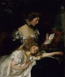 Madre e bambino Lady Shannon e Kitty, ca. 1900-1910