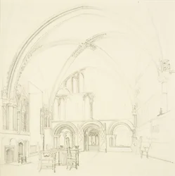 Interno della sala capitolare della cattedrale di Bristol