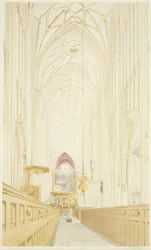 Navata di St Mary Redcliffe, guardando a est con l