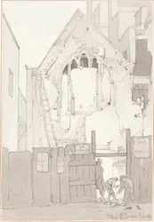 La scoperta di una finestra orientale della Chiesa di Tutti i Santi, dietro High Street, Bristol