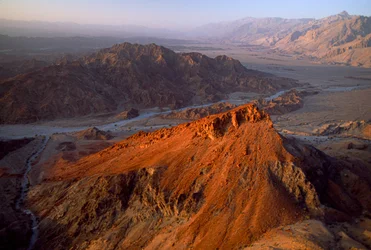 Al Jabal al Akhdar, Nakhl a Jabal ash Sham, Oman (vista aerea)