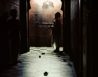 I ratti sacri abitano il tempio di Karni Mata, dedicato alla dea indù Bhagwati Karniji, a Deshnoke, nel Rajasthan, in India.