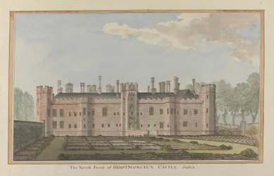 Castello di Herstmonceux, East Sussex: il fronte nord