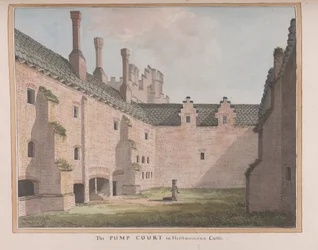Castello di Herstmonceux, East Sussex: Il cortile della pompa