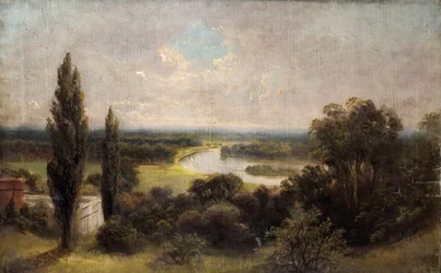 Vista sui campi di Ham dalla cima di Richmond Hill