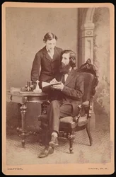 Ritratto di Samuel Edward Warren 1831-1909 con studente, prima del 1877