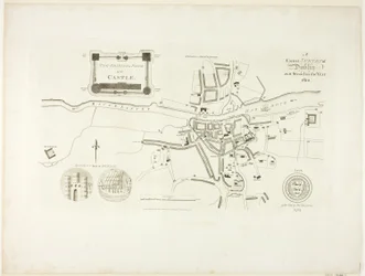 Rilievo corretto di Dublino, come era nel 1610
