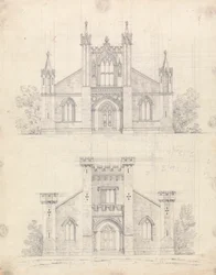 Disegno preparatorio per i Disegni 12 e 13, Tavola 10 di Una Collezione di Disegni per Ritiri Rurali