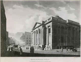La Royal Exchange (ora City Hall), Cork Hill, Dublino