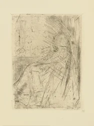 Impressioni da lastre cancellate di Whistler - Maude, seduta