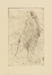 Impressioni da lastre cancellate di Whistler - Riposo