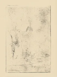 Impressioni da lastre cancellate di Whistler - Figura seduta