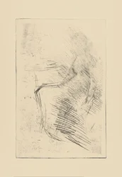 Impressioni da lastre cancellate di Whistler - La scrivania