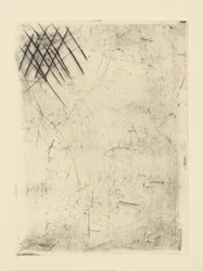 Impressioni da piastre cancellate di Whistler - Due schizzi