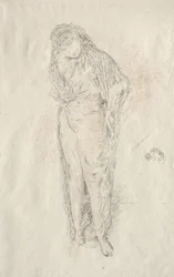 Figura panneggiata in piedi