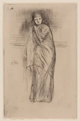 Modella drappeggiata