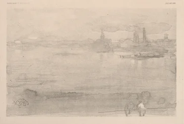 Mattino presto: il Tamigi a Battersea