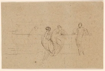 Figure da una ringhiera