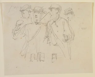 Gruppo di quattro uomini