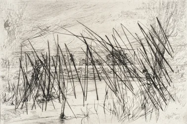 Paesaggio con un pescatore