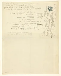 Lettera a William Heinemann con correzioni per Eden contro Whistler: Il baronetto e la farfalla. Un valentino con un verdetto