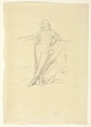 Piccola figura drappeggiata, in piedi