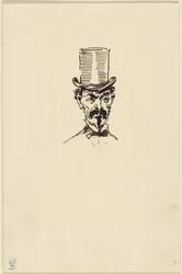 Uomo con cappello a cilindro