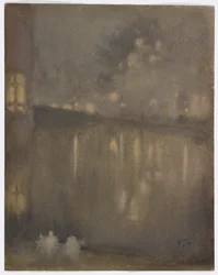 Notturno: Grigio e oro - Canale, Olanda