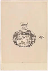 Vaso a forma di uovo con coperchio a campana