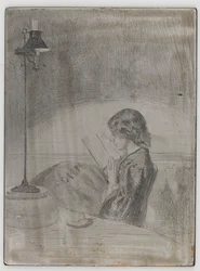 Lettura alla luce della lampada