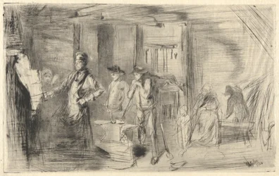 La fucina, dal Thames Set (Una serie di sedici incisioni di scene sul Tamigi e altri soggetti)